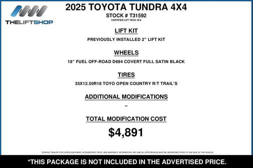 2025 Toyota Tundra Hybrid TRD Pro