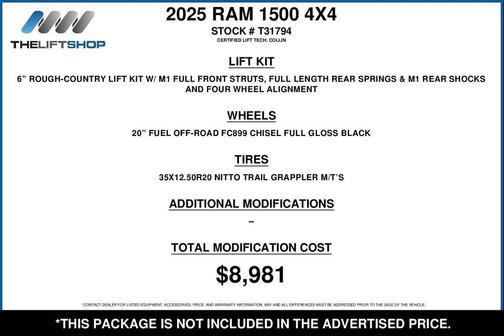 2025 RAM 1500 Big Horn/Lone Star