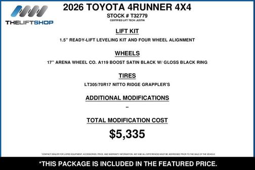 Wind Chill Pearl 2026 Toyota 4Runner Limited