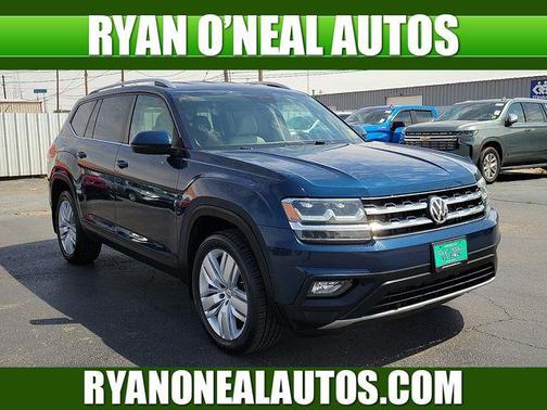 Blue 2019 Volkswagen Atlas 3.6L SE w/Technology