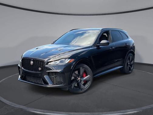 Santorini Black 2023 Jaguar F-PACE SVR P550 AWD Automatic