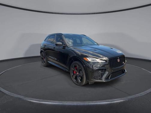 Santorini Black 2023 Jaguar F-PACE SVR P550 AWD Automatic
