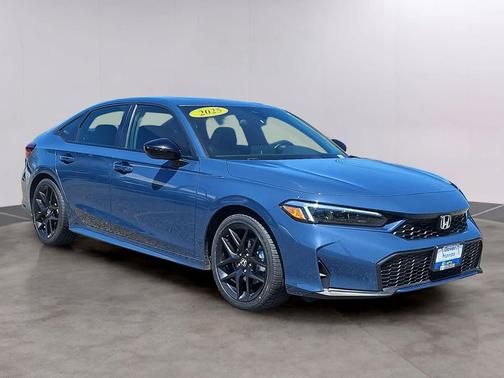 Blue Lagoon Pearl 2025 Honda Civic Hybrid Sport