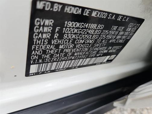 2023 Honda HR-V AWD Sport