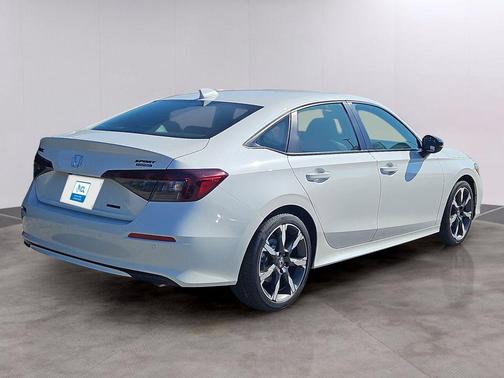 Platinum White 2026 Honda Civic Hybrid Sport Touring