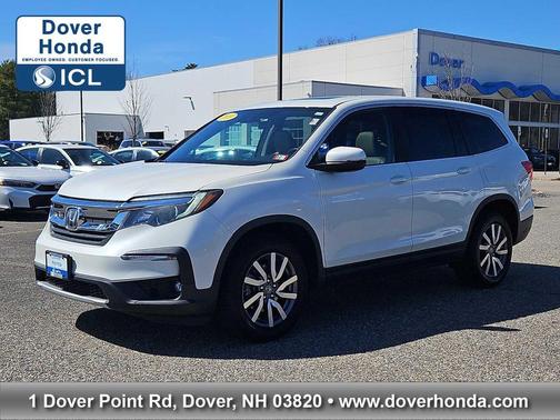 White Diamond Pearl 2019 Honda Pilot EX-L