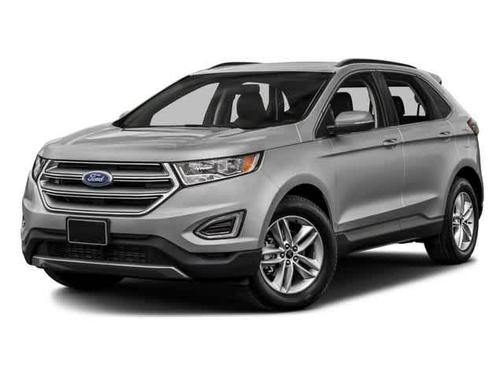 White Platinum Metallic Tri-Coat 2018 Ford Edge Titanium