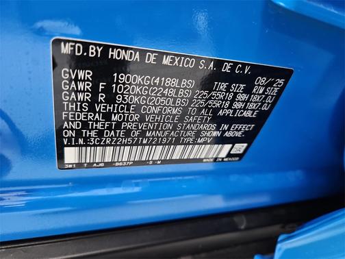 2026 Honda HR-V AWD Sport