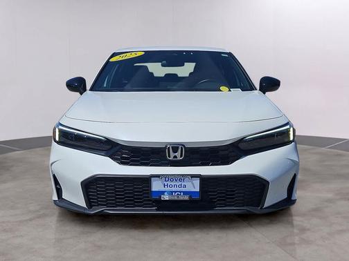 Platinum White Pearl 2025 Honda Civic Sport