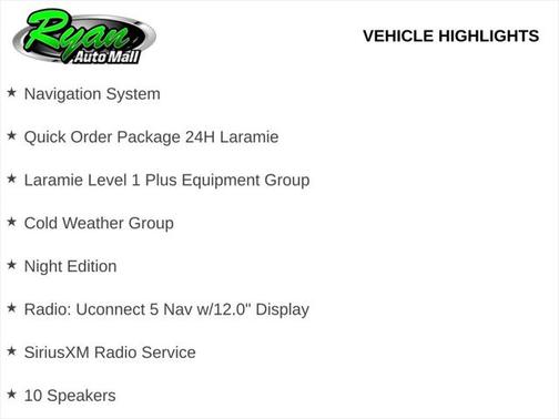 2025 RAM 3500 Laramie Crew Cab 4x4 6'4' Box