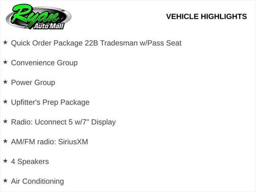 2025 RAM ProMaster 2500 High Roof