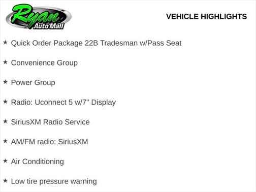 2025 RAM ProMaster 1500 Low Roof
