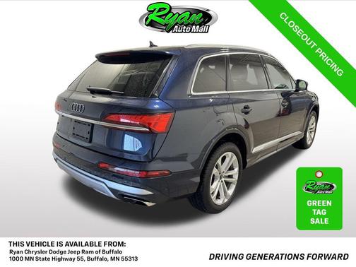 Waitomo Blue Metallic 2025 Audi Q7 55 Premium Plus