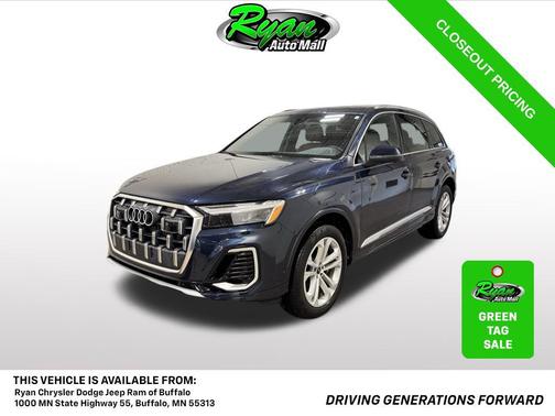 Waitomo Blue Metallic 2025 Audi Q7 55 Premium Plus