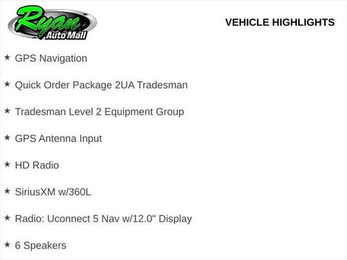 2025 RAM 2500 Tradesman Crew Cab 4x4 6'4' Box