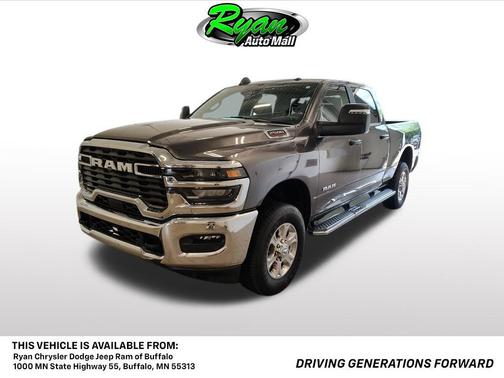 Granite Crystal Metallic Clearcoat 2025 RAM 2500 Big Horn Crew Cab 4x4 6'4' Box