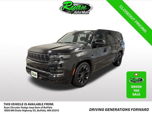Diamond Black Crystal Pearlcoat 2024 Jeep Grand Wagoneer L Series II 4x4
