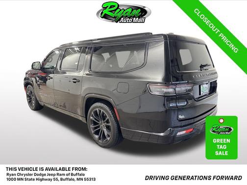 Diamond Black Crystal Pearlcoat 2024 Jeep Grand Wagoneer L Series II 4x4