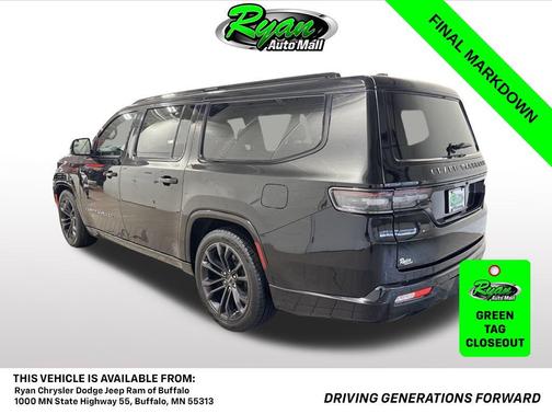 Diamond Black Crystal Pearlcoat 2024 Jeep Grand Wagoneer L Series II 4x4