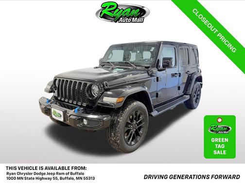 Black Clearcoat 2021 Jeep Wrangler Unlimited 4xe Sahara High Altitude