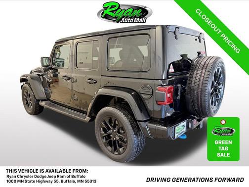 Black Clearcoat 2021 Jeep Wrangler Unlimited 4xe Sahara High Altitude