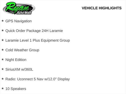 2025 RAM 3500 Laramie Crew Cab 4x4 6'4' Box