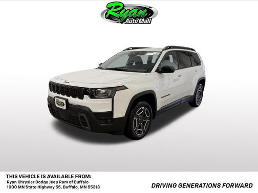 Bright White Clearcoat 2026 Jeep Cherokee Laredo 4x4