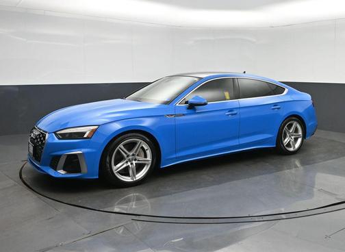 Turbo Blue Metallic 2021 Audi A5 Sportback 45 S Line Premium Plus