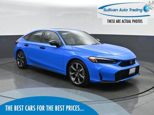 Boost Blue Pearl 2025 Honda Civic Hybrid Sport Touring