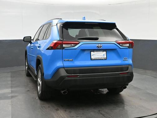 Blue Flame 2021 Toyota RAV4 Hybrid XLE Premium