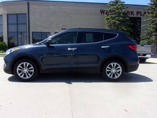 Blue 2017 Hyundai Santa Fe Sport 2.0L Turbo