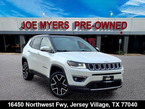 Pearl White Tri-Coat 2018 Jeep Compass Limited