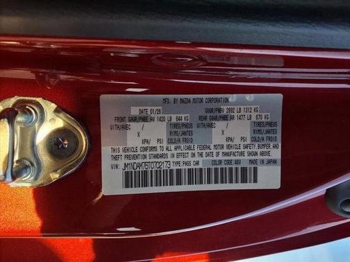 Soul Red Crystal Metallic 2026 Mazda MX-5 Miata RF Grand Touring