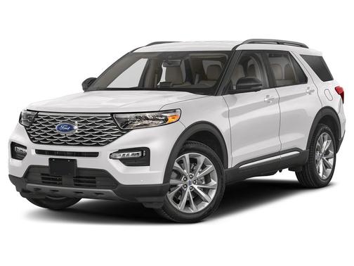 Star White Tri-Coat 2023 Ford Explorer Platinum