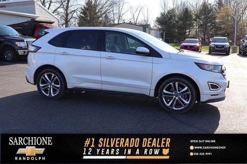 White Platinum Clearcoat Metallic 2016 Ford Edge Sport