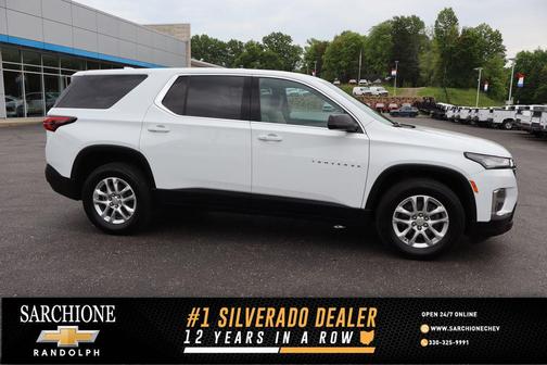 Summit White 2023 Chevrolet Traverse LS