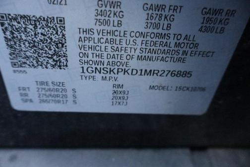 2021 Chevrolet Tahoe 4WD Z71