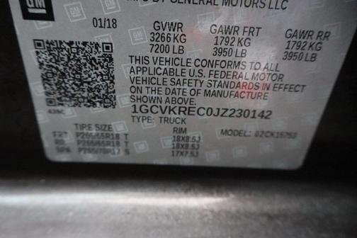 2018 Chevrolet Silverado 1500 2LT