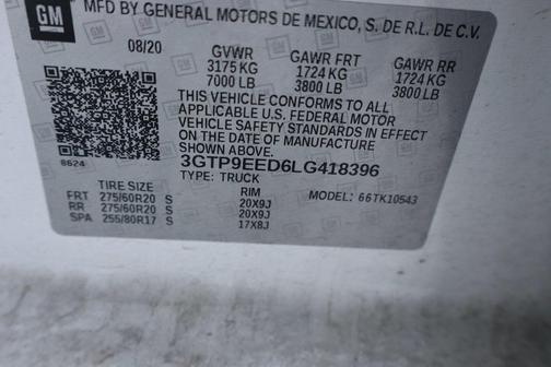 2020 GMC Sierra 1500 AT4