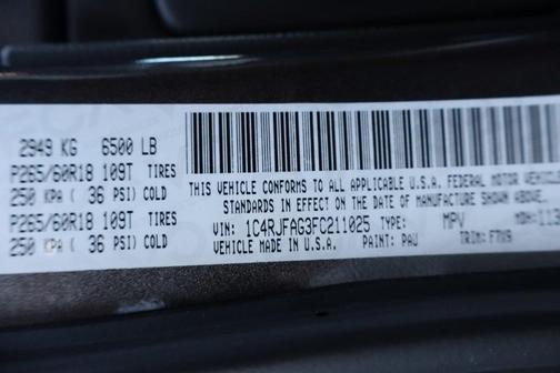 2015 Jeep Grand Cherokee Laredo