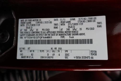 2016 Ford F-150 King Ranch