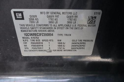 2015 Chevrolet Silverado 1500 2LT