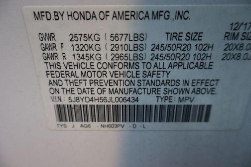 2018 Acura MDX 3.5L w/Technology Package