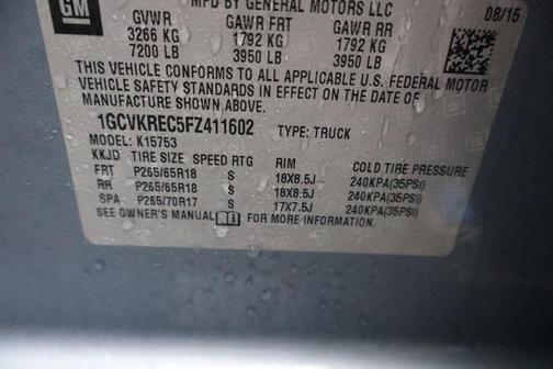 2015 Chevrolet Silverado 1500 1LT