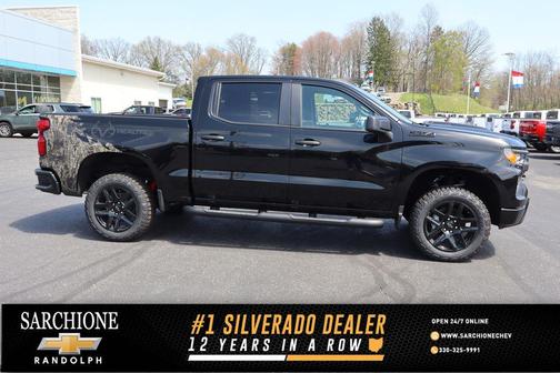 Black 2026 Chevrolet Silverado 1500 Custom Trail Boss