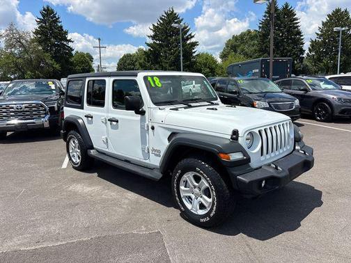 Bright White Clearcoat 2018 Jeep Wrangler Unlimited Sport