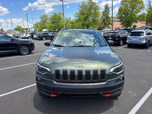 Olive Green Pearlcoat 2021 Jeep Cherokee Trailhawk