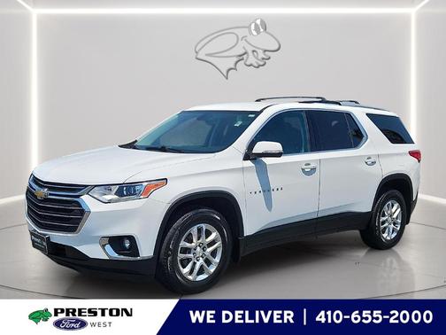 Summit White 2018 Chevrolet Traverse LT Cloth