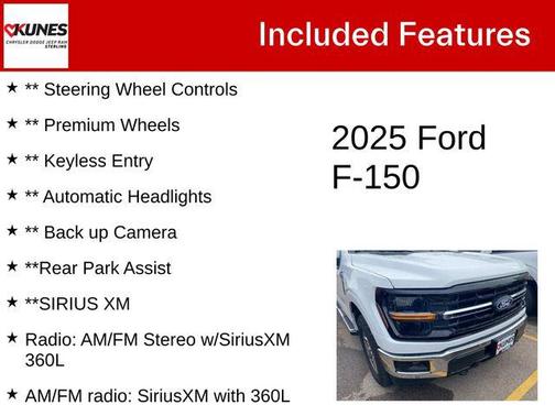 White 2025 Ford F-150 XLT
