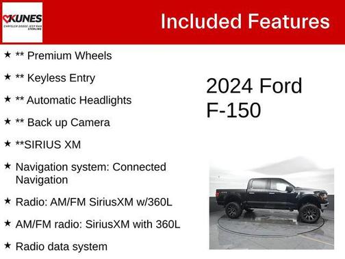 Agate Black Metallic 2024 Ford F-150 XLT